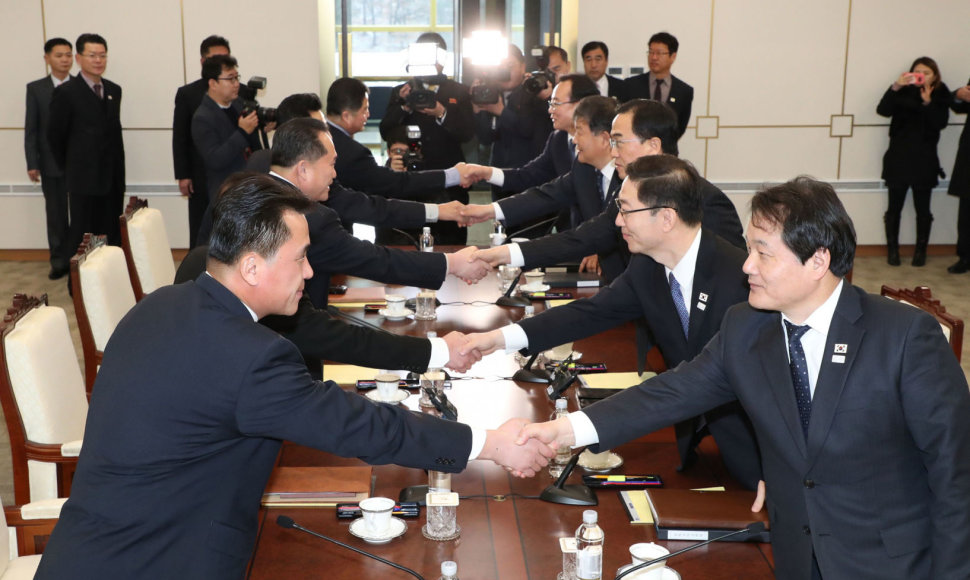 Šiaurės Korėjos ir Pietų Korėjos delegacijų susitikimas