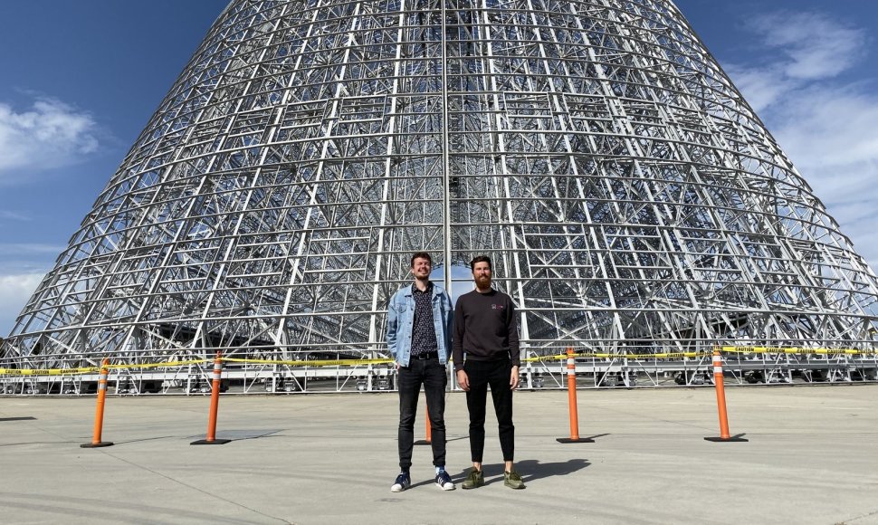 Deividas Čelkys ir Tomas Narbuntas NASA agentūroje