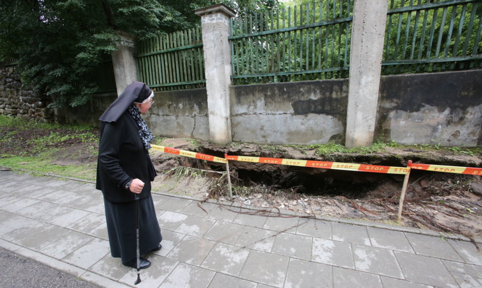 Nuoplova Verkių gatvėje Vilniuje