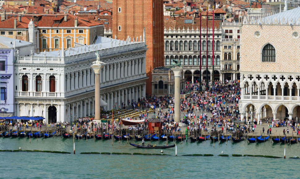 Turistai Venecijoje