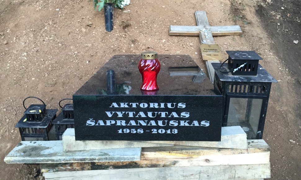 Ant Vytauto Šapranausko kapo statomas paminklas