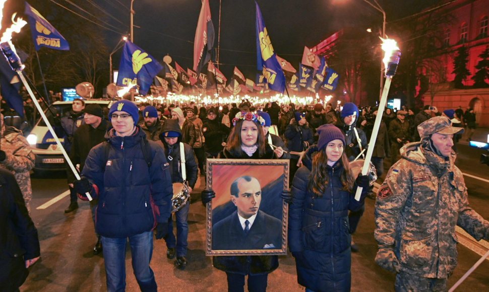 Stepano Banderos gimimo metinių minėjimas Kijeve