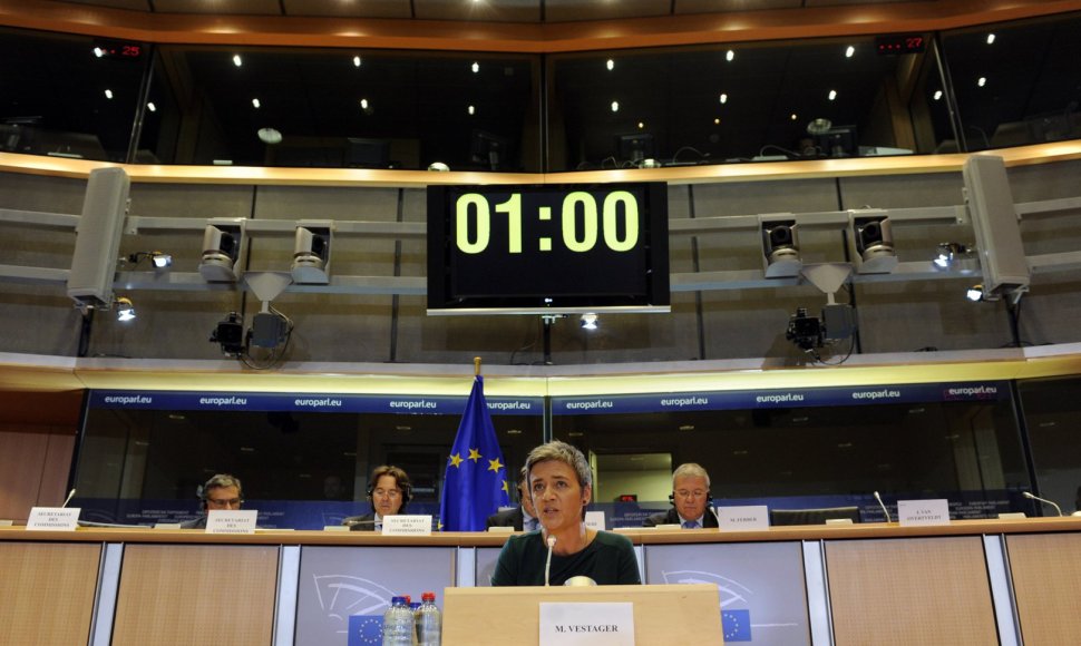 ES konkurencijos komisarė Margrethe Vestager