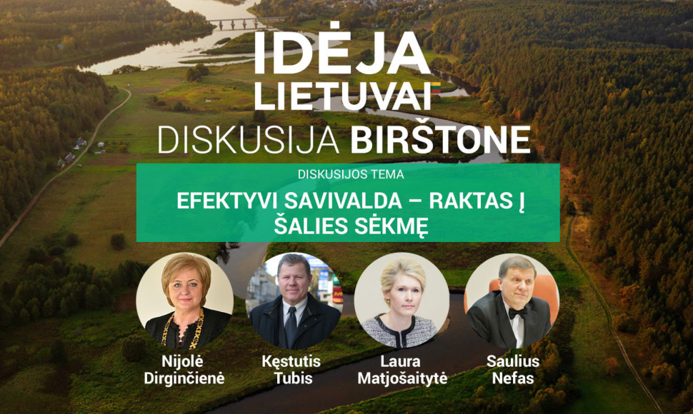 „Idėja Lietuvai“ diskutuoja Birštone: efektyvi savivalda – raktas į sėkmę?