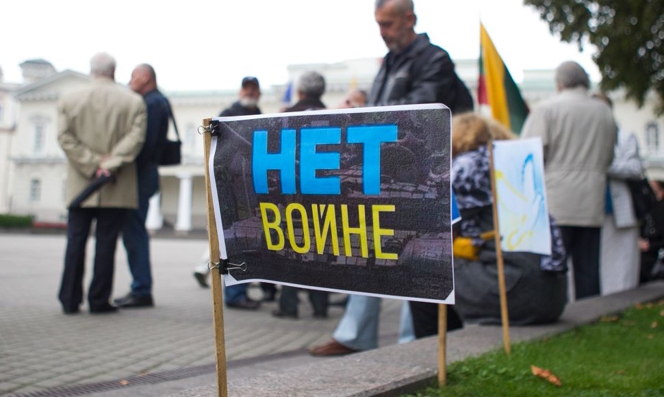 Lietuviai eitynėse išreiškė paramą Ukrainai
