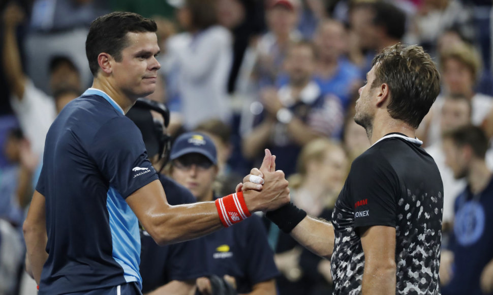 Milošas Raoničius ir Stanas Wawrinka