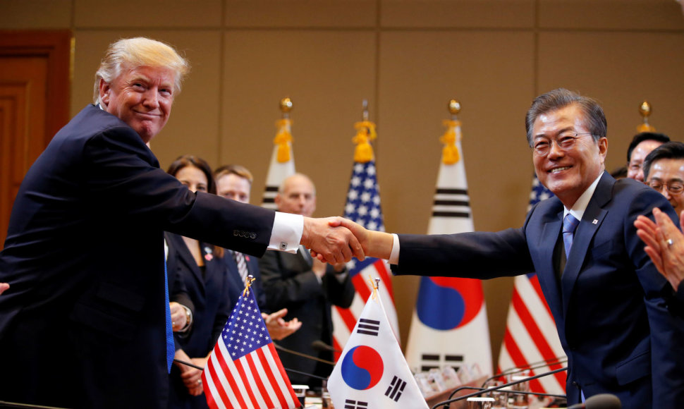 JAV prezidentas Donaldas Trumpas Seule