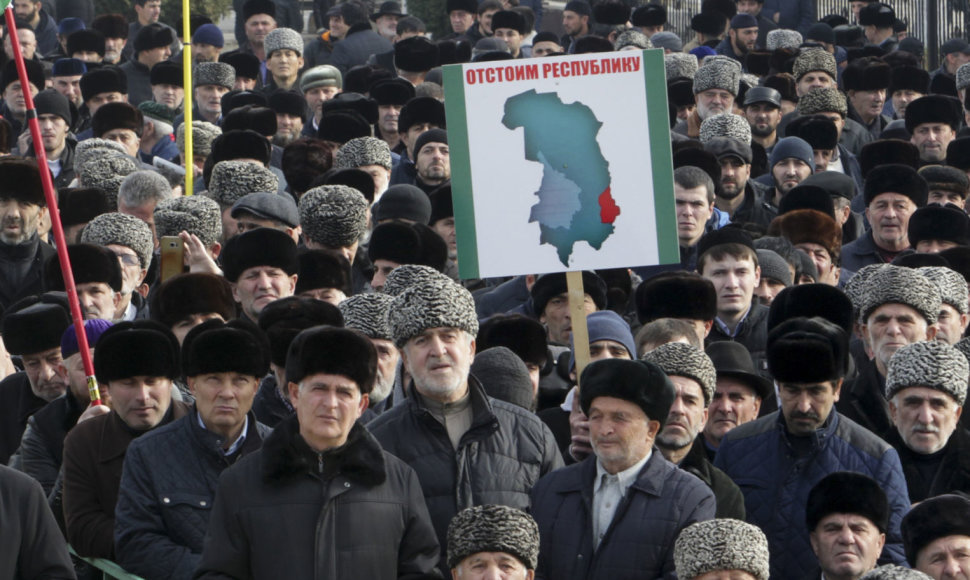 Protestuotojai Ingušijoje