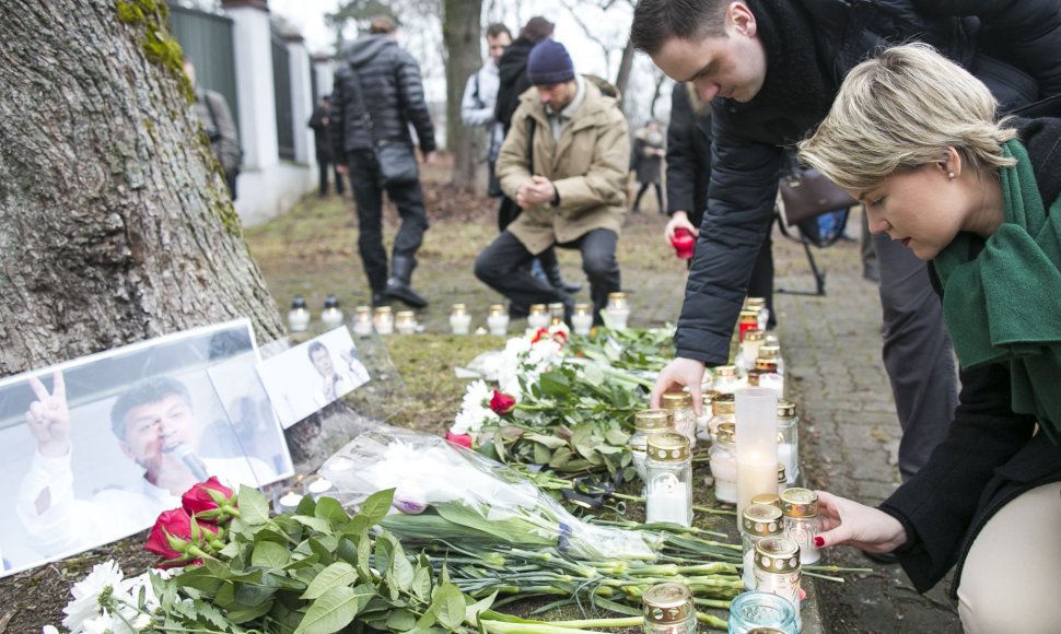 Lietuviai pagerbė Boriso Nemcovo atminimą 