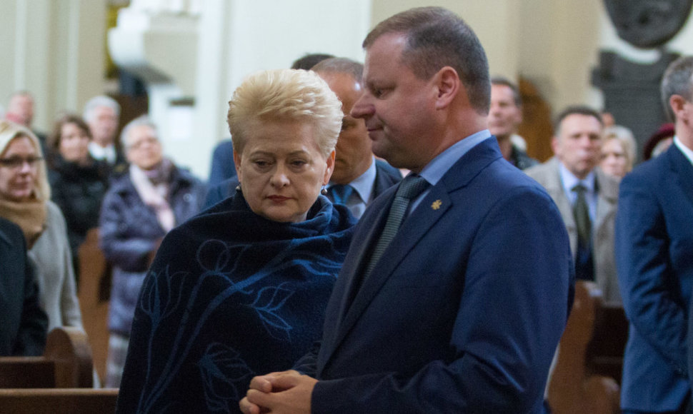 Dalia Grybauskaitė ir Saulius Skvernelis