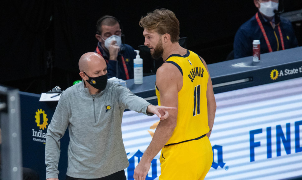 Nate'as Bjorkgrenas ir Domantas Sabonis