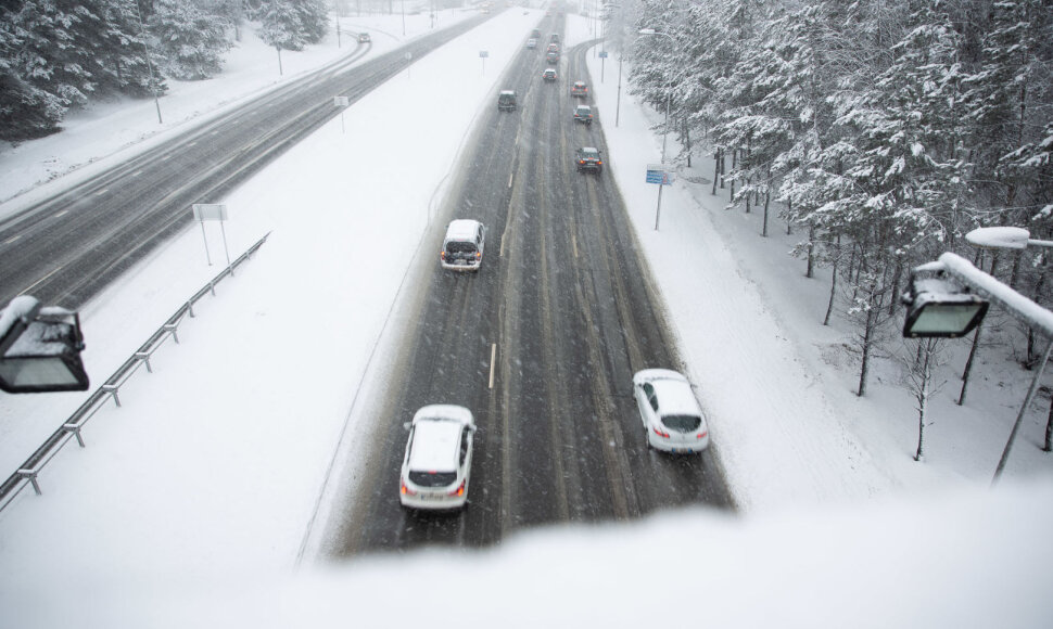 Sutrikęs eismas Ozo gatvėje Vilniuje