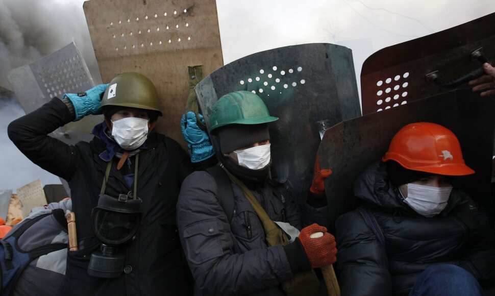 Protestuotojai Kijeve