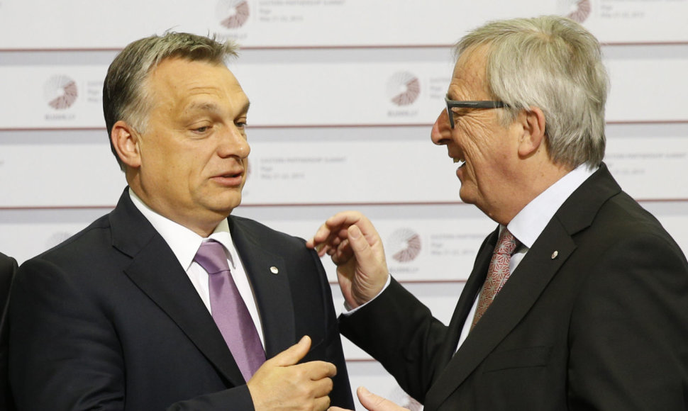 Viktoras Orbanas ir Jeanas-Claude'as Junckeris