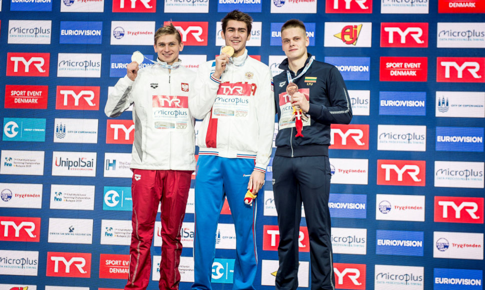 Danas Rapšys (dešinėje) Europos pirmenybėse Danijoje iškovojo bronzą.