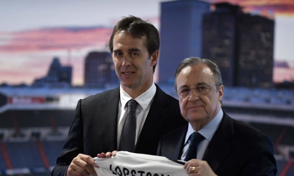 Julienas Lopetegui ir Florentino Perezas