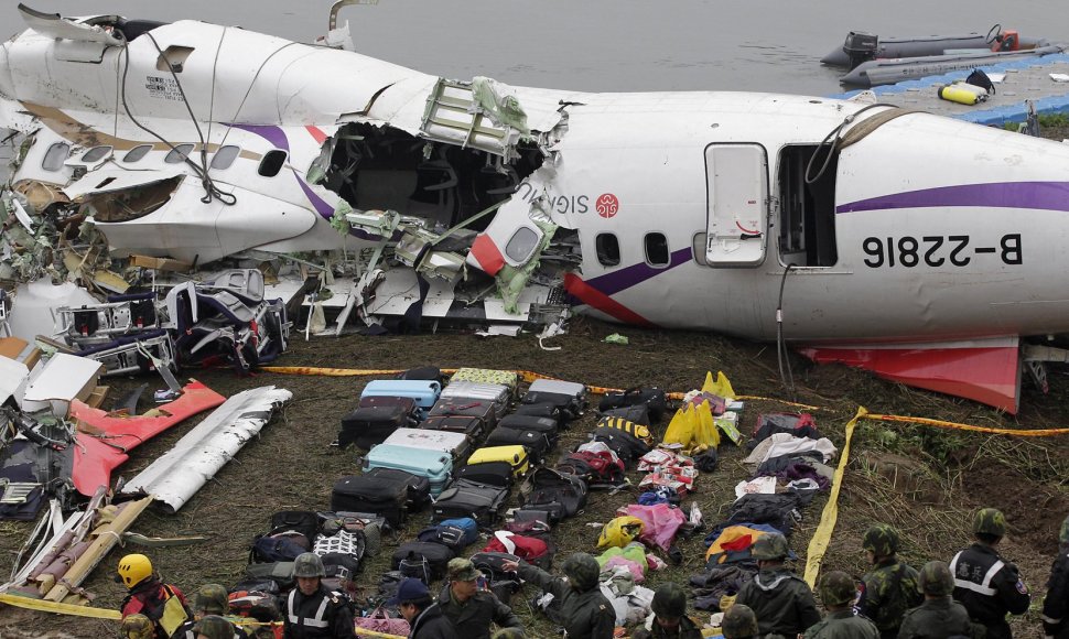 „TransAsia Airways“ lėktuvo nuolaužos