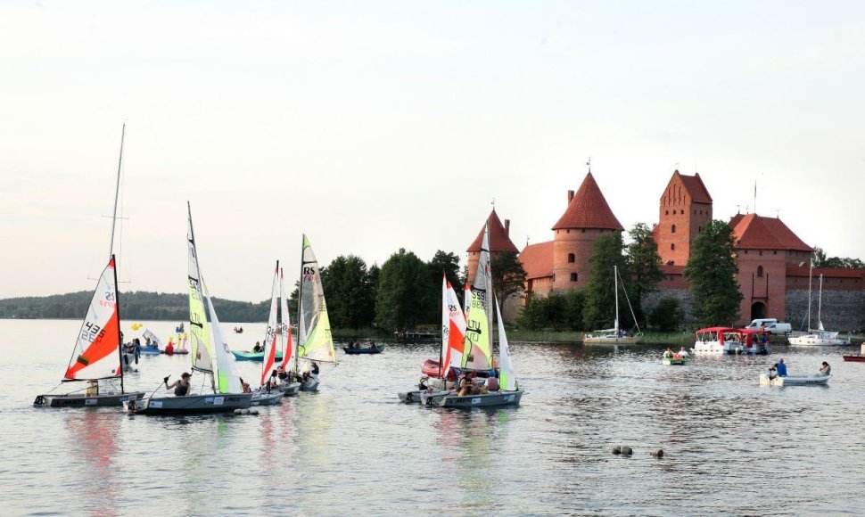 Trakų miesto šventės akimirka