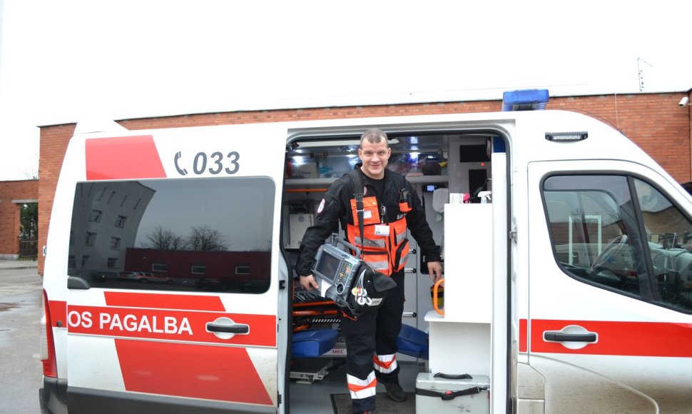 Kauno miesto greitosios medicinos pagalbos stoties slaugytojas Andrius Raguckas