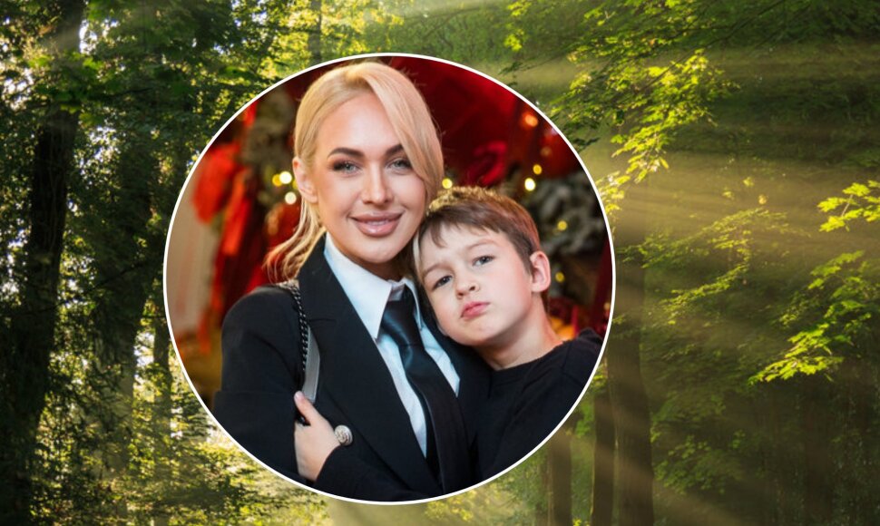 Oksana Pikul su sūnumi Dominyku
