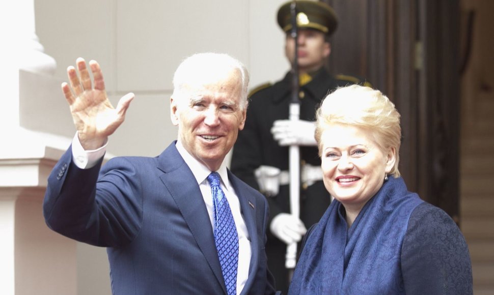  Joe Bidenas ir Dalia Grybauskaitė