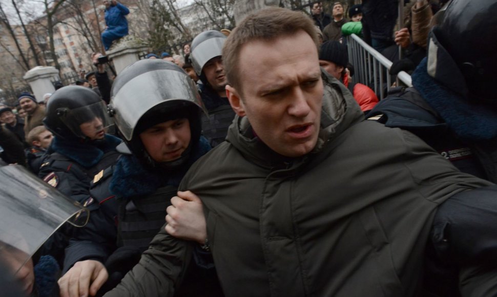 Rusijos opozicijos lyderis Aleksejus Navalnas