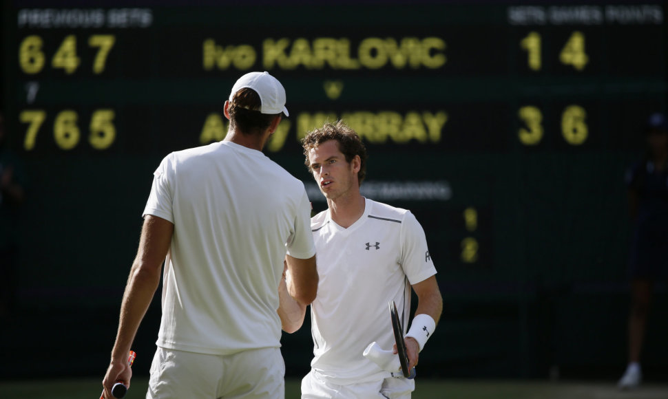 Andy Murray ir Ivo Karlovičius