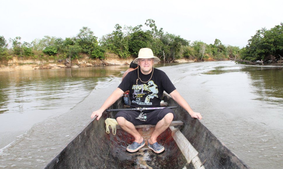 Į žvejybą Amazonės džiunglėse