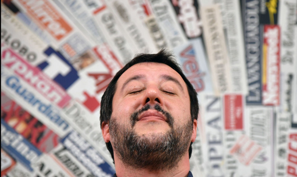 Matteo Salvini „Foreign Press“ būstinėje