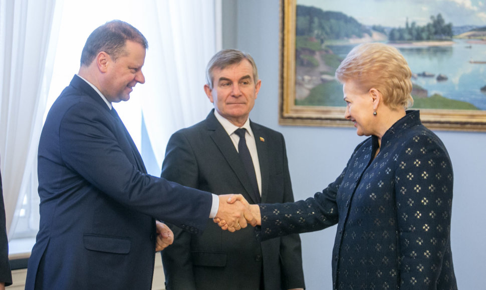 Saulius Skvernelis, Viktoras Pranckietis,  Dalia Grybauskaitė