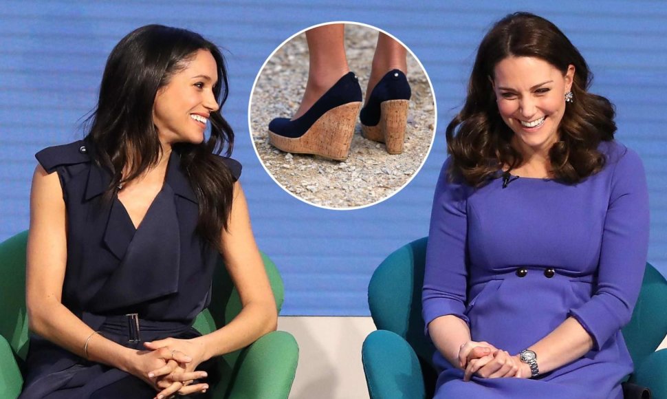 Meghan Markle ir Kate Middleton negali avėti batų su platforma šalia karalienės