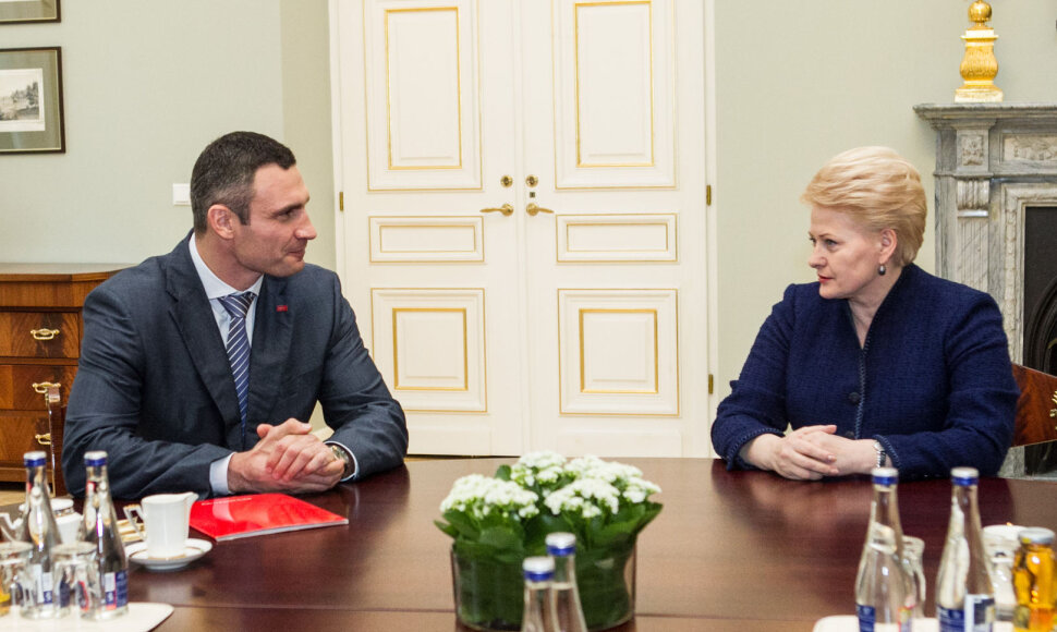 Prezidentė Dalia Grybauskaitė ir Vitalijus Klyčko