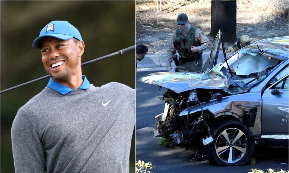 Tigeris Woodsas kreipėsi į sirgalius po avarijos