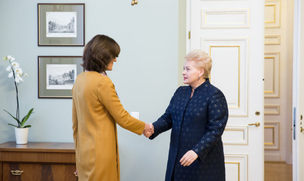 Diana Vilytė ir Dalia Grybauskaitė