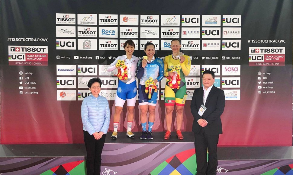 Simona Krupeckaitė laimėjo bronzos medalį pasaulio taurės etape Honkonge.