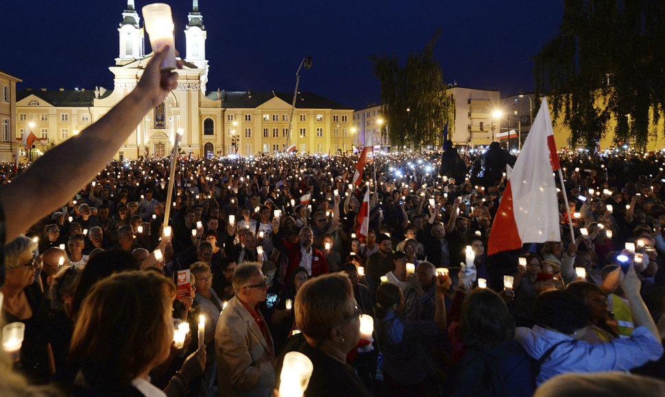 Protestas Varšuvoje
