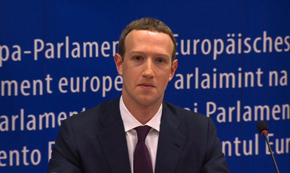 Markas Zuckerbergas Europos Parlamente