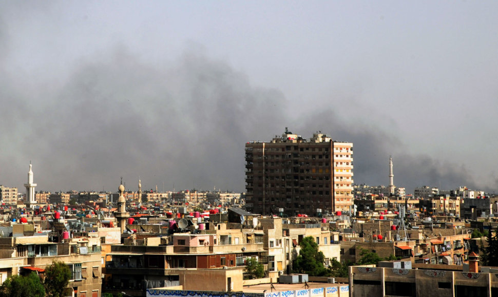 Bombarduojamos „Islamo valstybės“ pozicijos Damaske