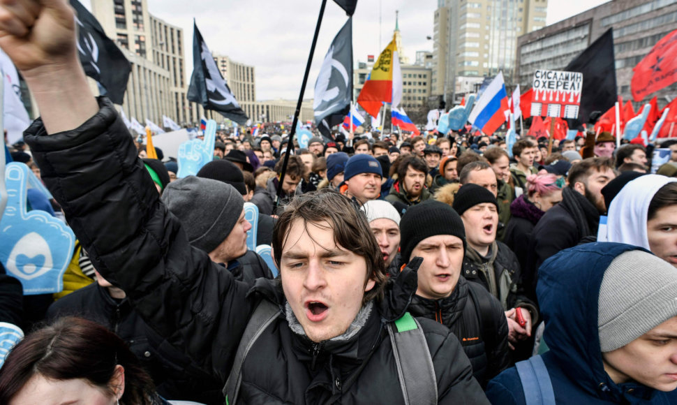 Protestuotojai Maskvoje