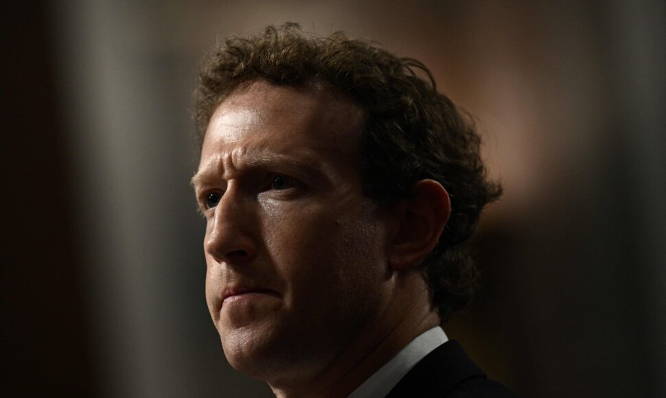 „Meta“ įkūrėjas ir generalinis direktorius Markas Zuckerbergas / BRENDAN SMIALOWSKI / AFP