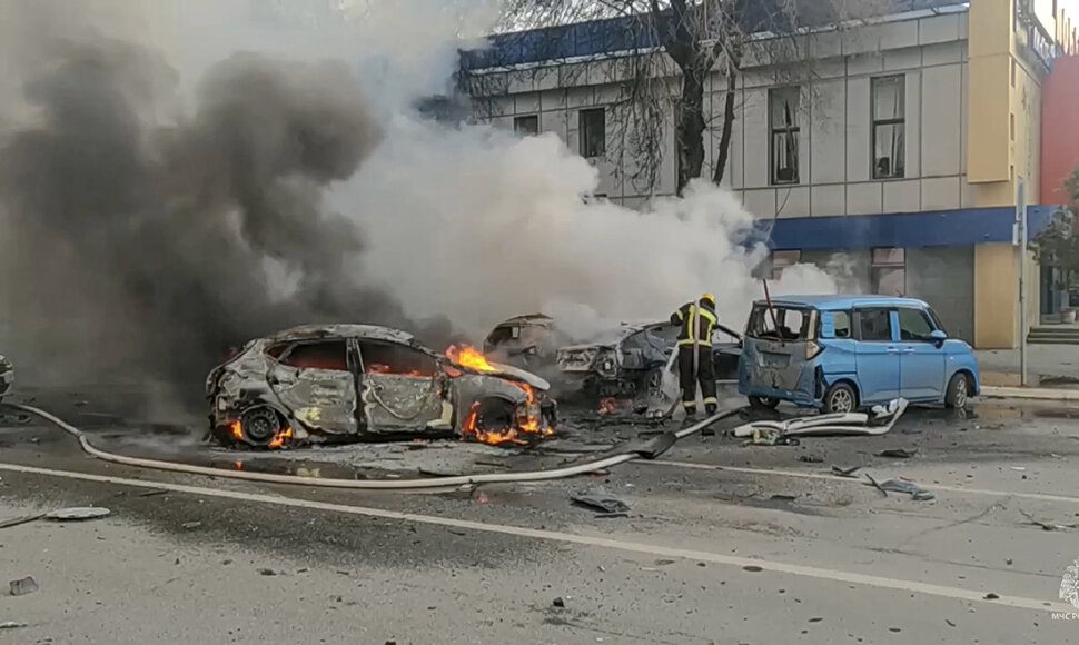 Ukrainos atakos Belgorode padariniai