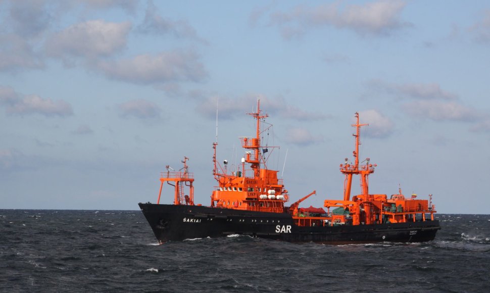 Laivas „Šakiai“ dalyvavo tarptautinėse paieškos ir gelbėjimo pratybose