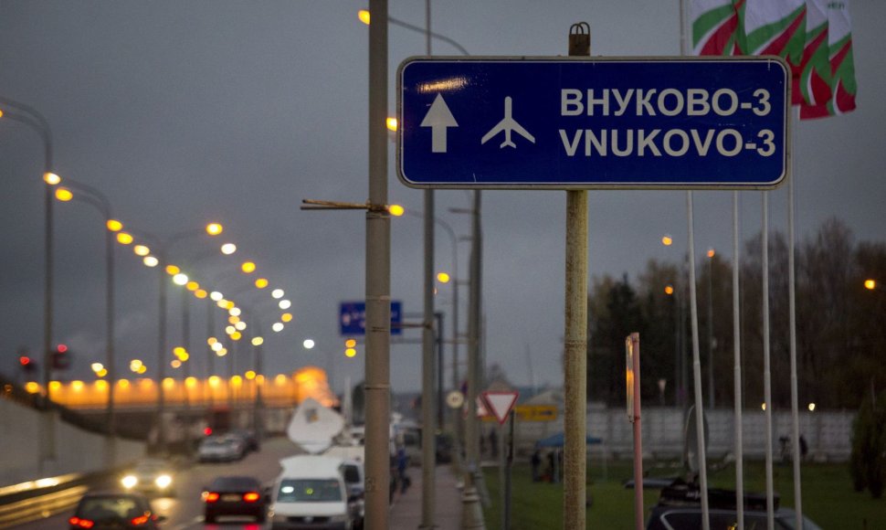 Kelias į Maskvos Vnukovo oro uostą