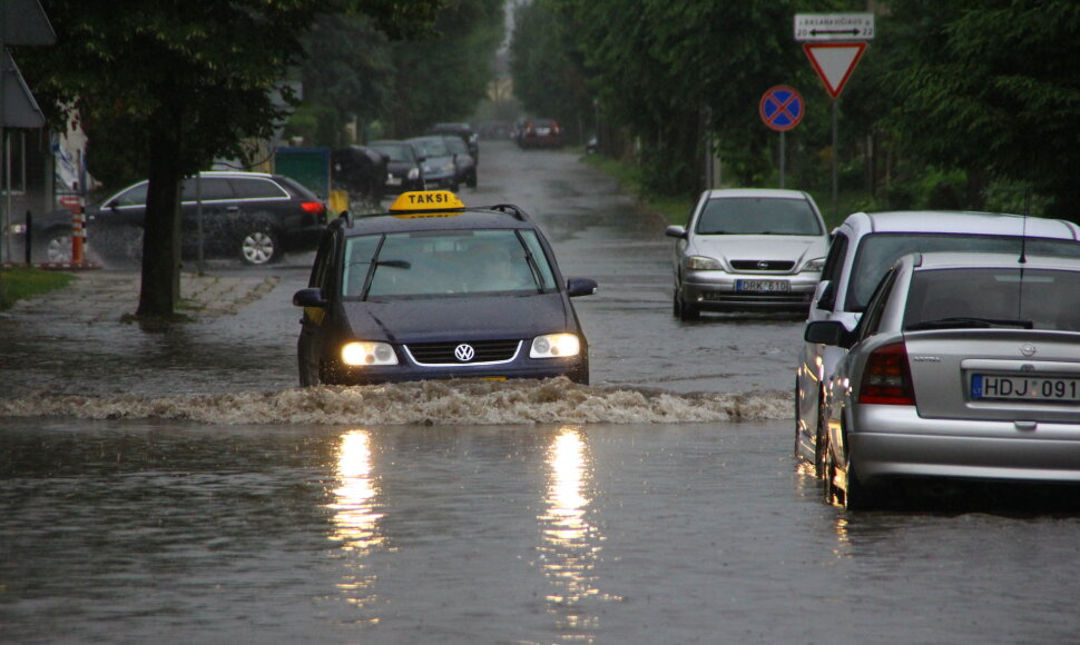 Apsemtos gatvės Panevėžyje