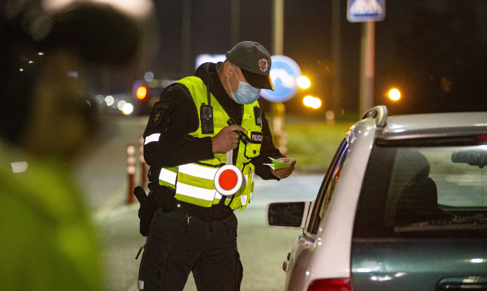 Akimirka iš vykusio policijos reido