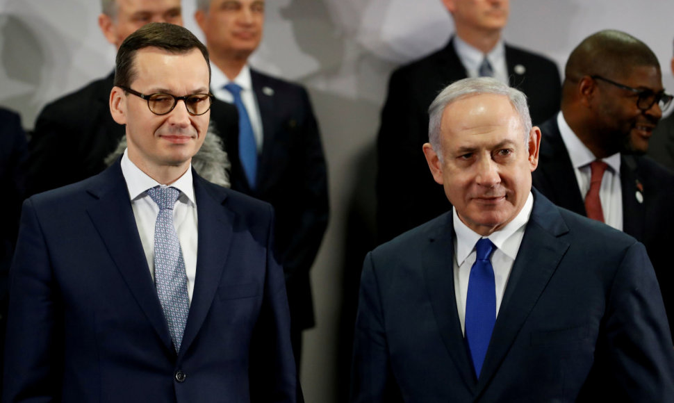 Mateuszas Morawieckis ir Benjaminas Netanyahu