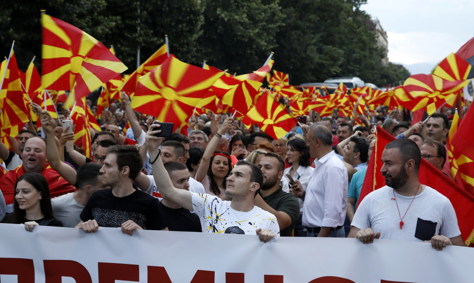 Protestas Skopjėje