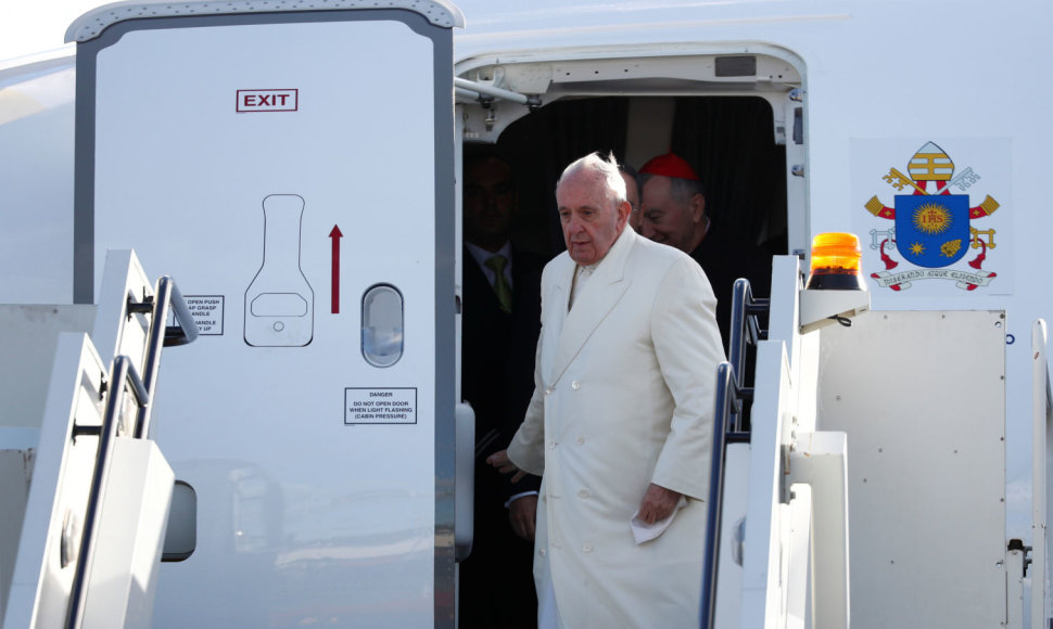 Popiežius atvyko į Estiją