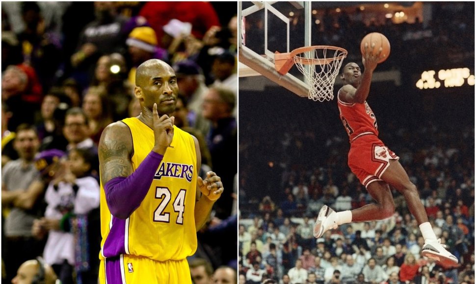Michaelas Jordanas ir Kobe Bryantas.