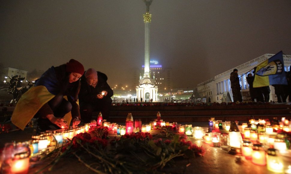 Ukrainiečiai gedi žuvusių aukų